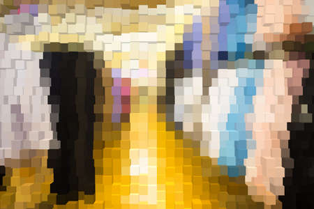 Abstract background of 3d blocksの写真素材