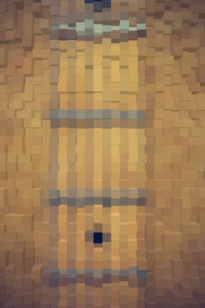 Abstract background of 3d blocksの写真素材