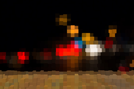 Abstract background of 3d blocksの写真素材