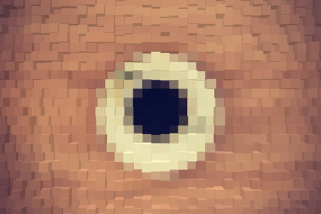 Abstract background of 3d blocksの写真素材