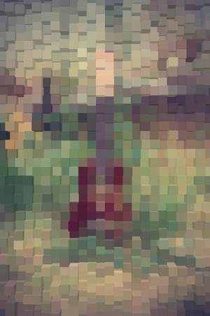 Abstract background of 3d blocksの写真素材