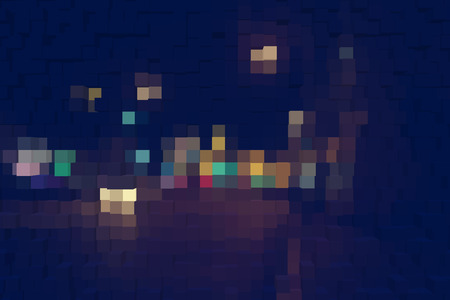 Abstract background of 3d blocksの写真素材