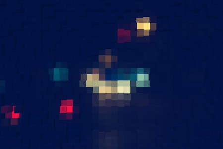 Abstract background of 3d blocksの写真素材