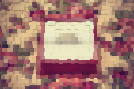 Abstract background of 3d blocksの写真素材