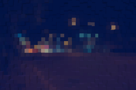 Abstract background of 3d blocksの写真素材