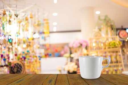 Blurred image of shopping mall and bokeh backgroundの写真素材