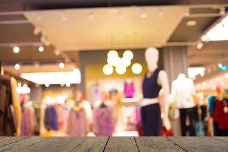 Blurred image of shopping mall and bokeh backgroundの写真素材
