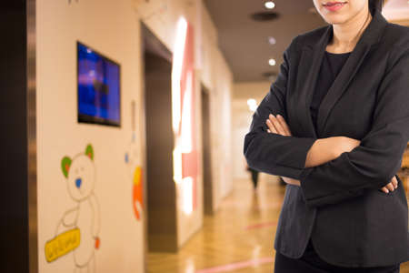 Businesswoman in the shopping mall.の写真素材