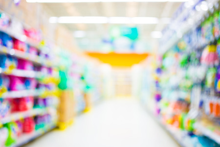 Blurred image of shopping mall and bokeh backgroundの写真素材