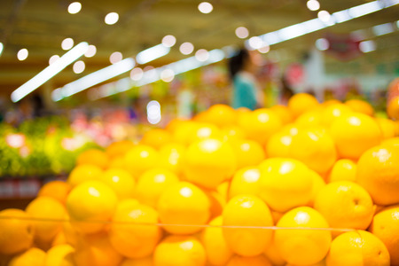 Blurred image of shopping mall and bokeh backgroundの写真素材