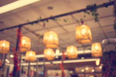 Blur image, Lighting decor : Vintage filterの写真素材