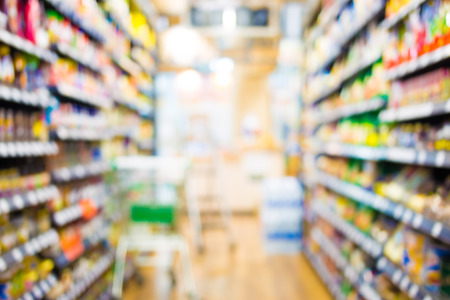 Blurred image of shopping mall and bokeh backgroundの写真素材