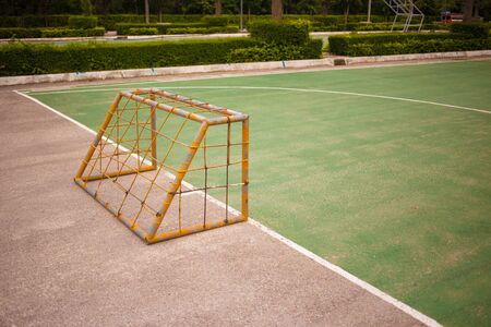 Mini goal at public stadiumの写真素材