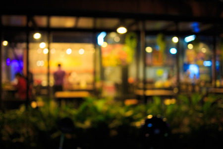City night light blur bokehの写真素材