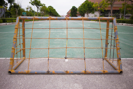 Mini goal at public stadiumの写真素材