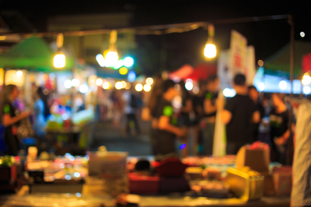 City night light blur bokehの写真素材