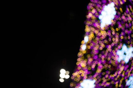 Abstract circular bokeh background of Christmaslight