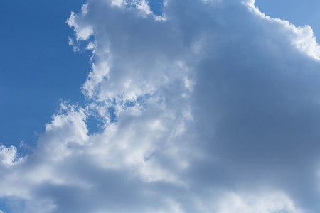 blue sky in the clear sky day image background .