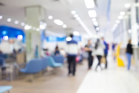 Blurred background : Patient waiting for see doctor,abstract background.の写真素材