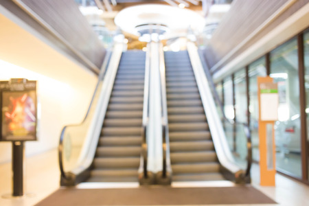 Blur image of escalator.の写真素材