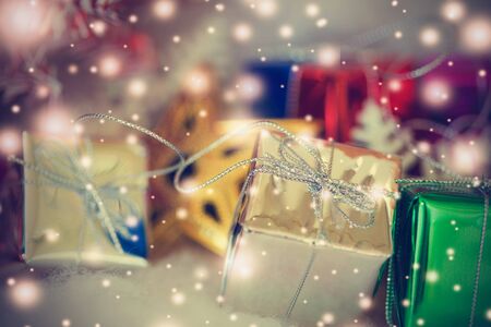 Christmas  gifts - vintage styleの写真素材