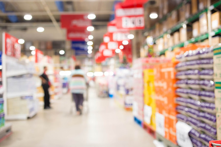 Blurred shopping mall backgroundの写真素材