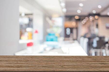 Blur Kitchen Room Interior of Background, product display template.の写真素材