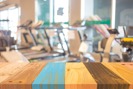abstract blur background. Modern luxury fitness center city view.の写真素材
