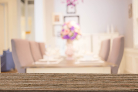 Blur Dining Room Of The Backgroundの写真素材