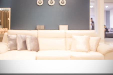 blur image of modern living room interiorの写真素材