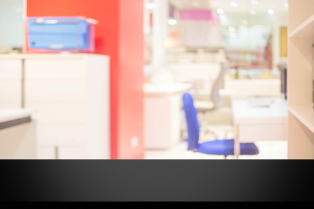 Blur working room interior of The Backgroundの写真素材