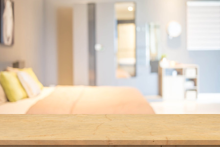 Defocus background of bedroom interior