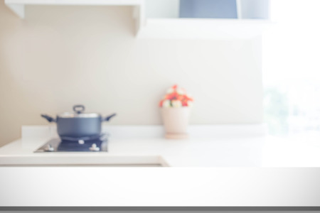 Kitchen blur backgroundの写真素材