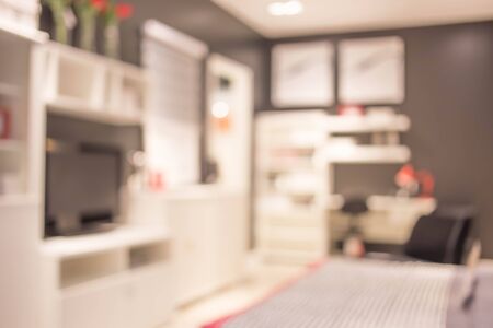 Abstract blur living room area interior for background.の写真素材