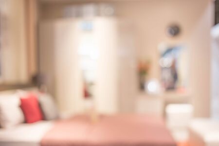 Blur Background In The Bedroom.の写真素材