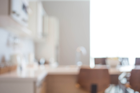 Blur image of modern Kitchen Room interior. Kitchen Room.の写真素材