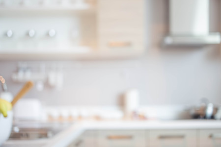 Blur image of modern Kitchen Room interior. Kitchen Room.の写真素材