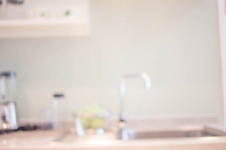 Blur image of modern Kitchen Room interior. Kitchen Room.の写真素材