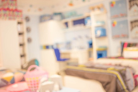 Interior of colorful bedroom for child.の写真素材