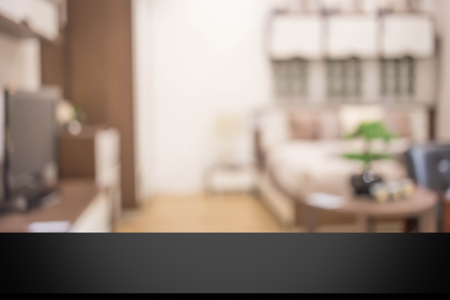 Blur Living Room of The Backgroundの写真素材