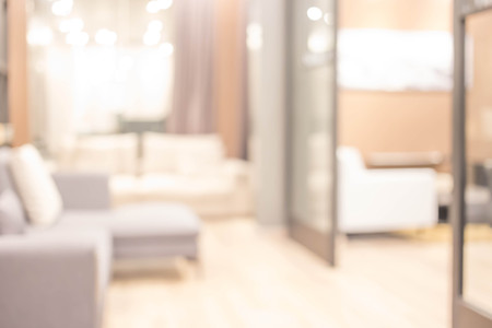 Abstract blur living room interior for backgroundの写真素材