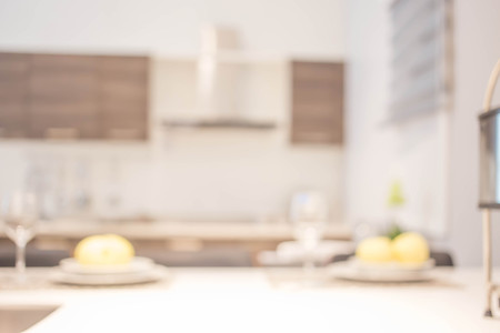 Blur Kitchen Room of The Backgroundの写真素材