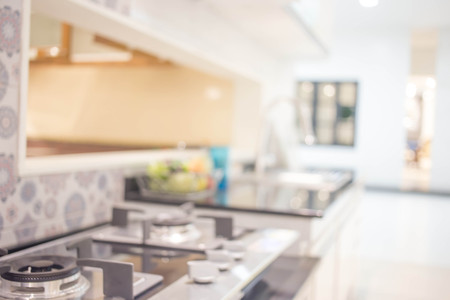 Blur Kitchen Room of The Backgroundの写真素材