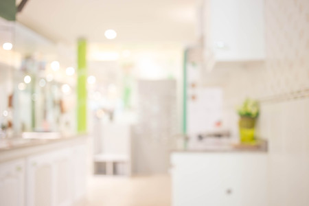 Blur Kitchen Room of The Backgroundの写真素材