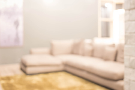 Abstract blur living room interior for backgroundの写真素材