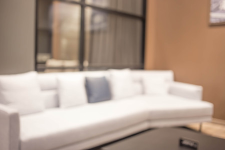Abstract blur living room interior for backgroundの写真素材