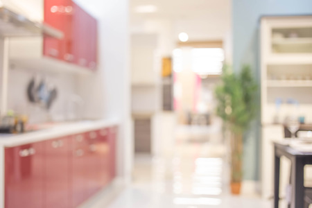 Blur Kitchen Room of The Backgroundの写真素材