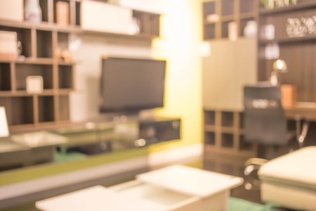 Abstract blur living room interior for background