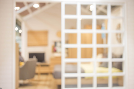 Abstract blur living room interior for background