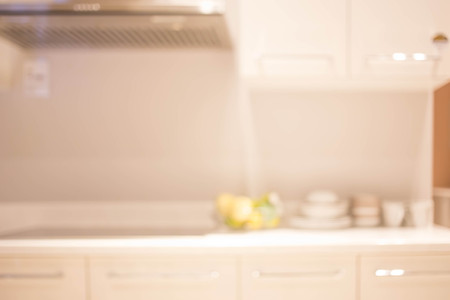 Blur Kitchen Room of The Backgroundの写真素材
